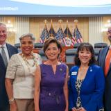 Rep. Beatty and Rep. Kim at the Jump$tart Financial Literacy Day on the Hill on July 18, 2023