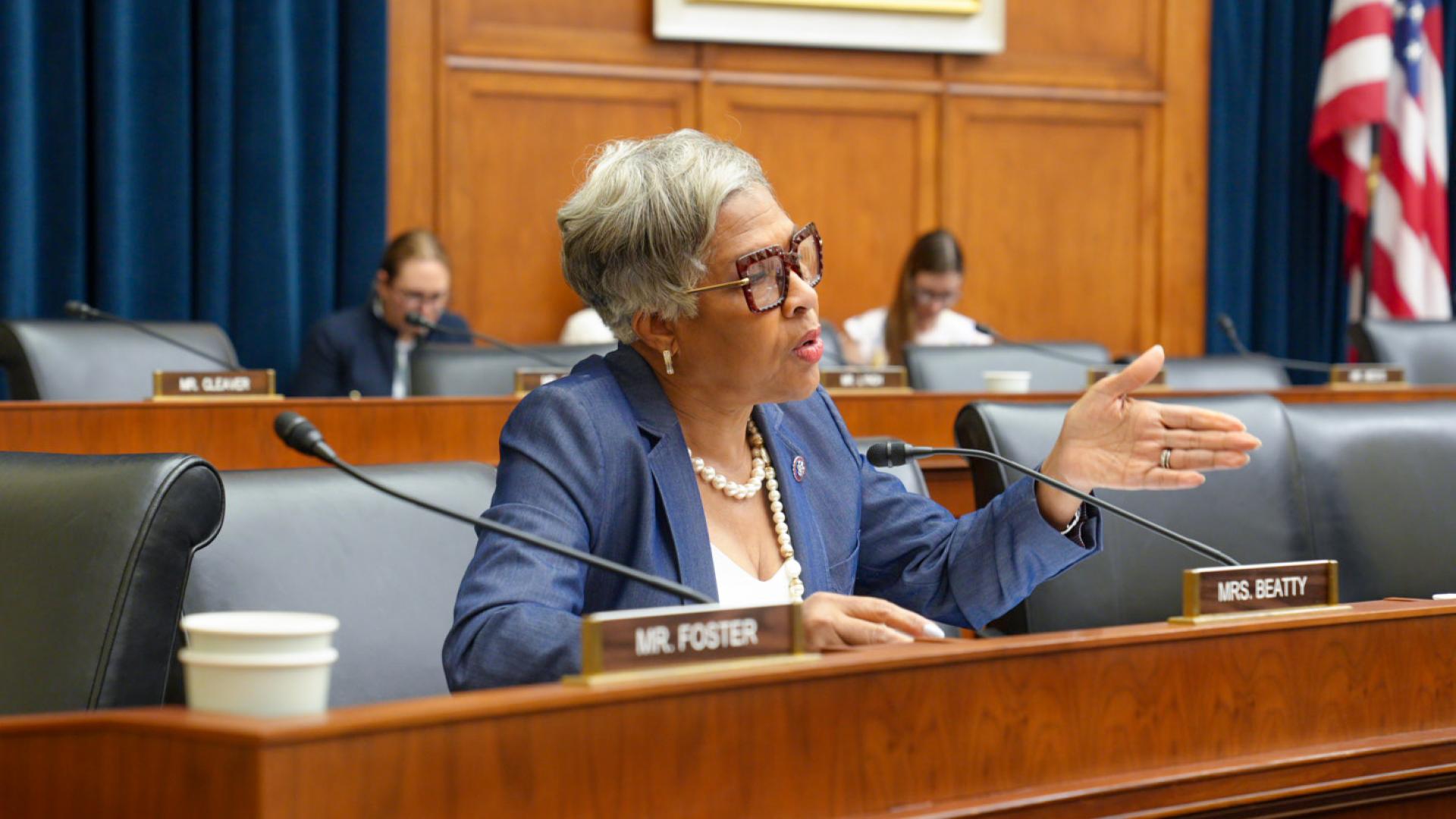Congresswoman Joyce Beatty (OH-03) in the House Financial Services Committee