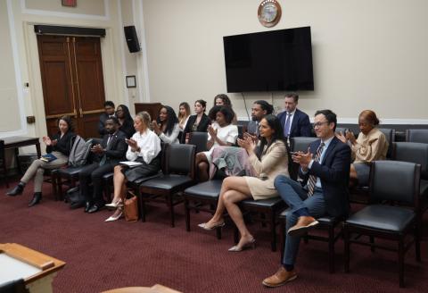 Attendees at congressional staff briefing
